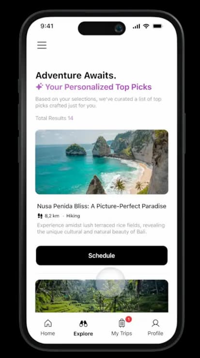 travel exploration app